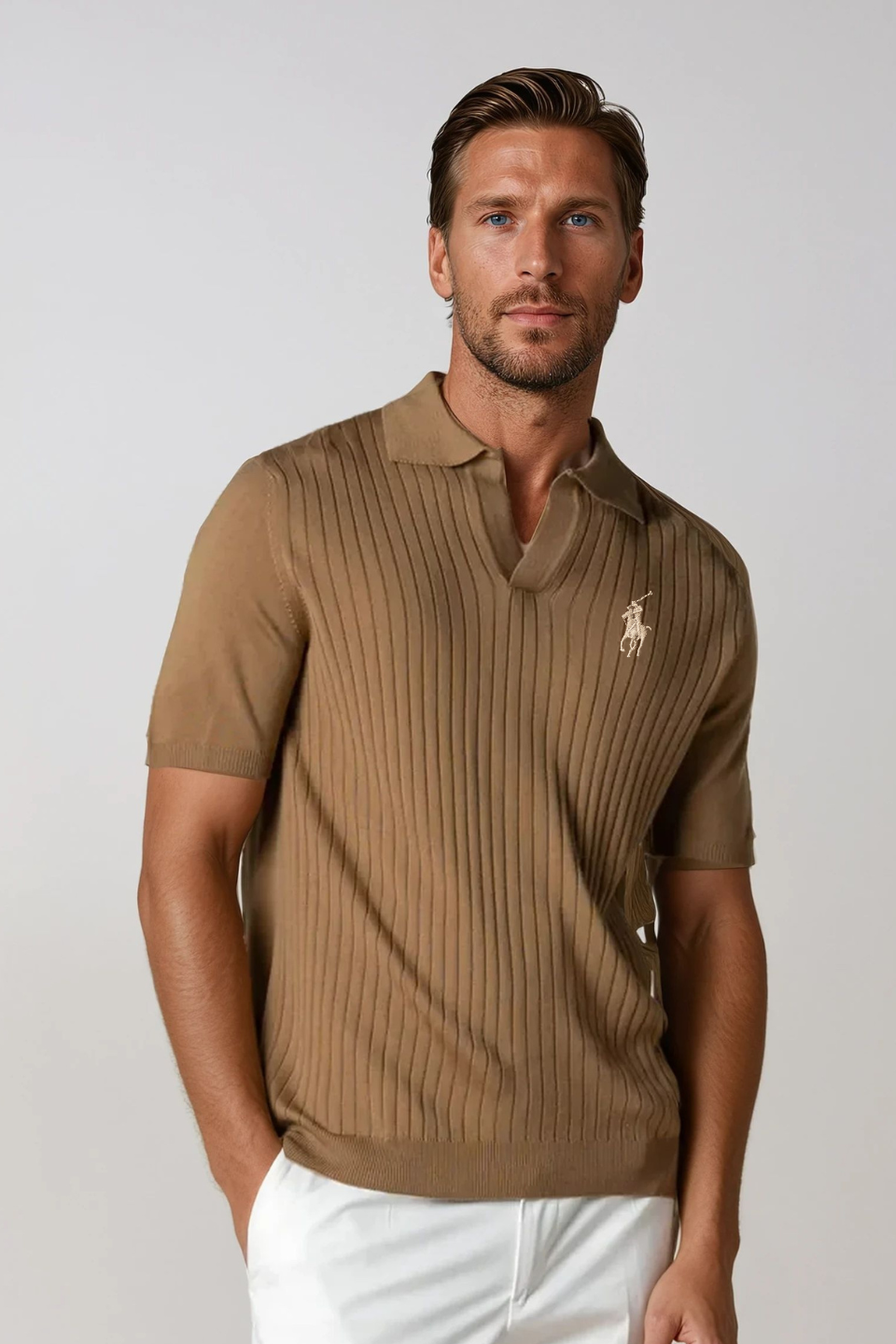 DESIGNER POLO - CARAMEL