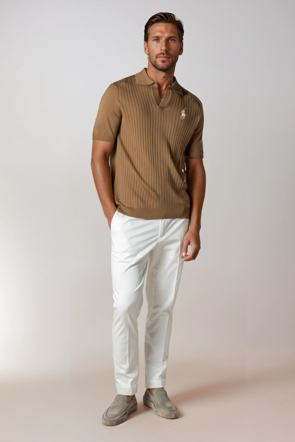 DESIGNER POLO - CARAMEL