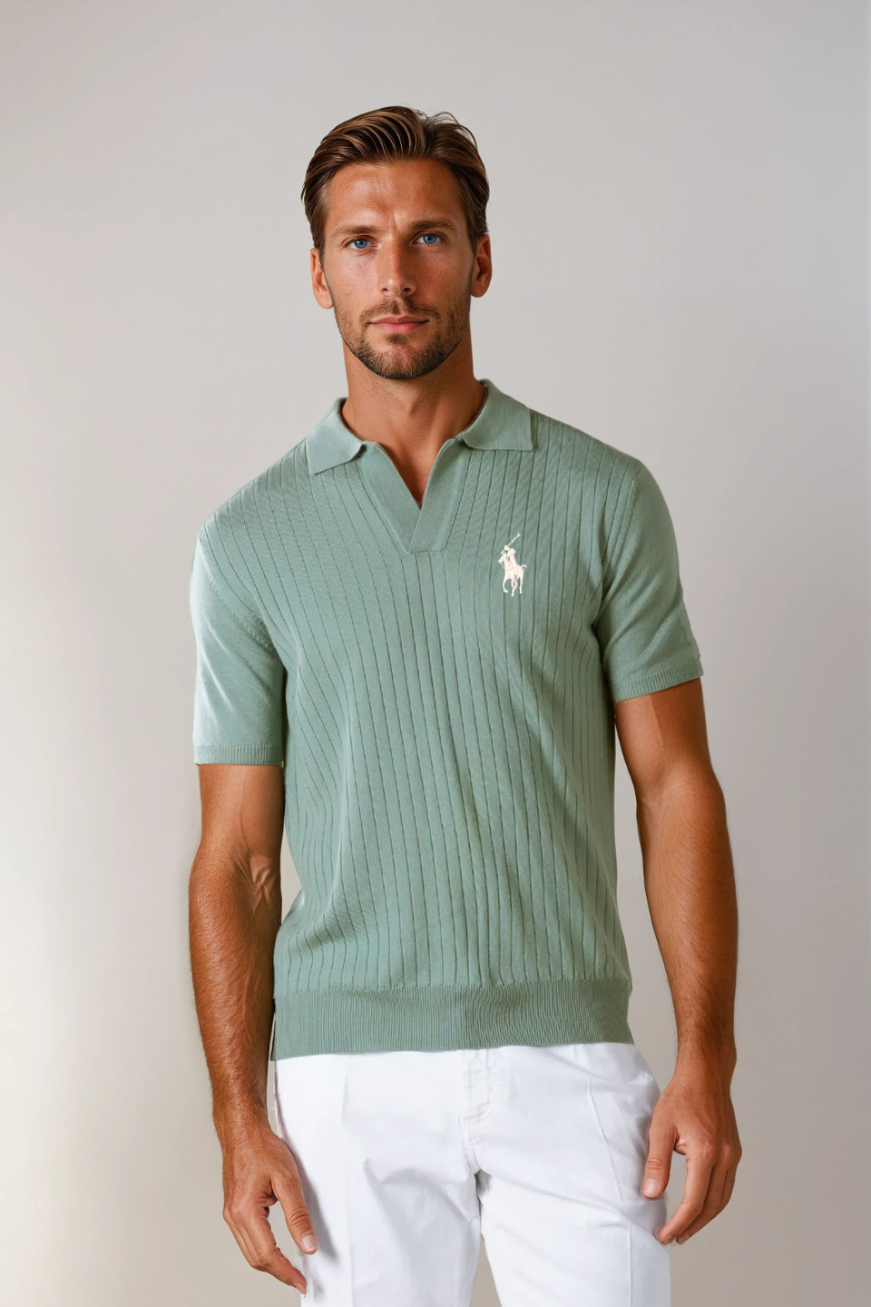 DESIGNER POLO - MINT GROEN