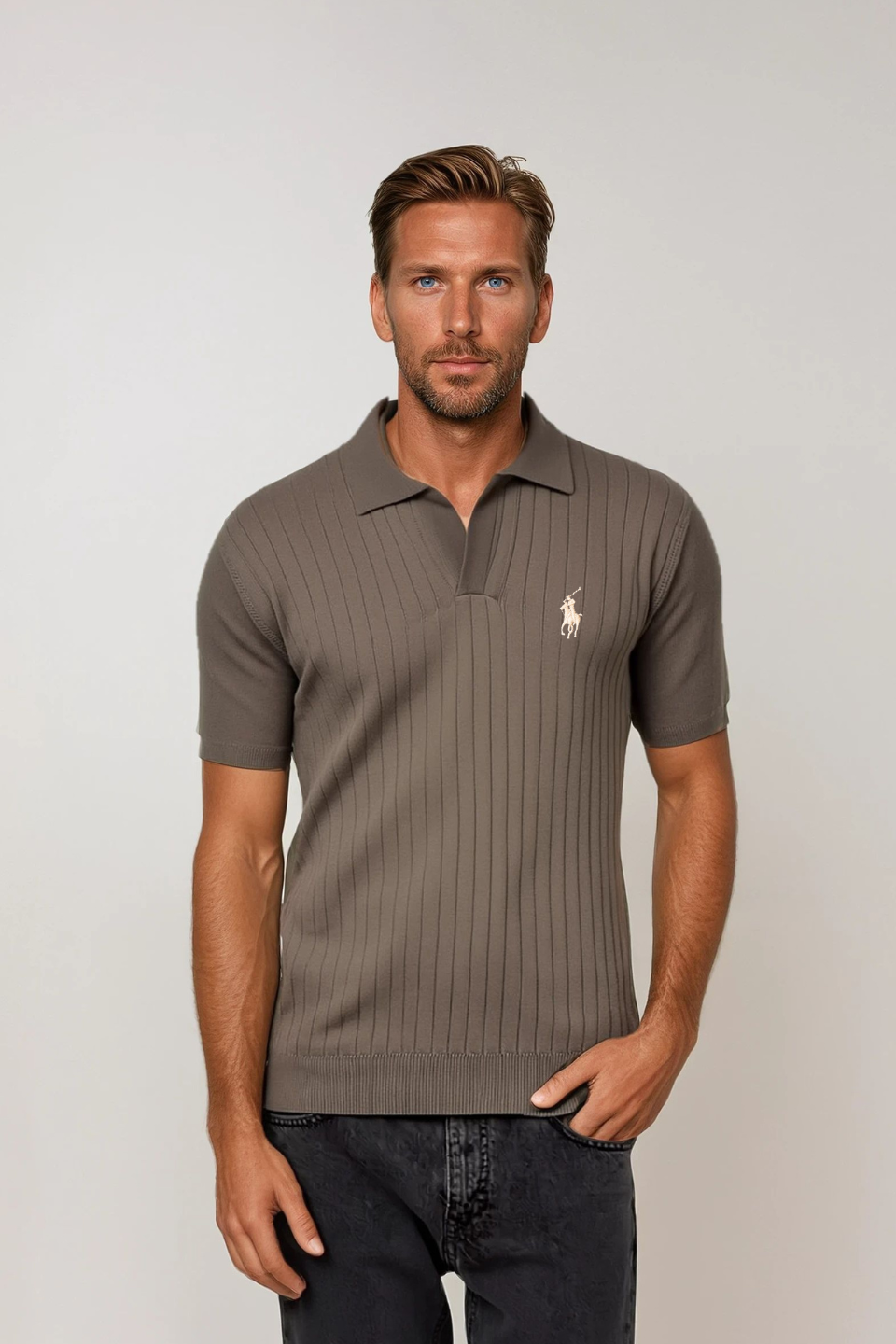 DESIGNER POLO - BRUIN