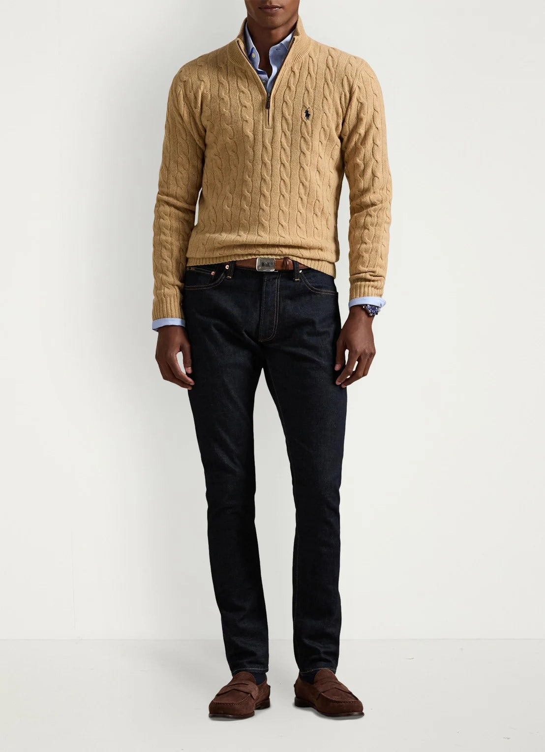 Polo Ralph Lauren Kabeltrui met logoborduring