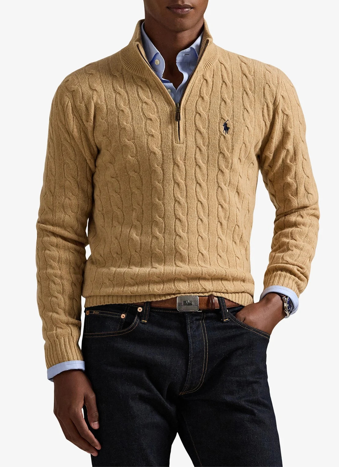 Polo Ralph Lauren Kabeltrui met logoborduring